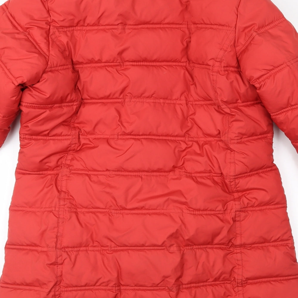 NEXT Girls Red   Puffer Jacket Coat Size 11-12 Years