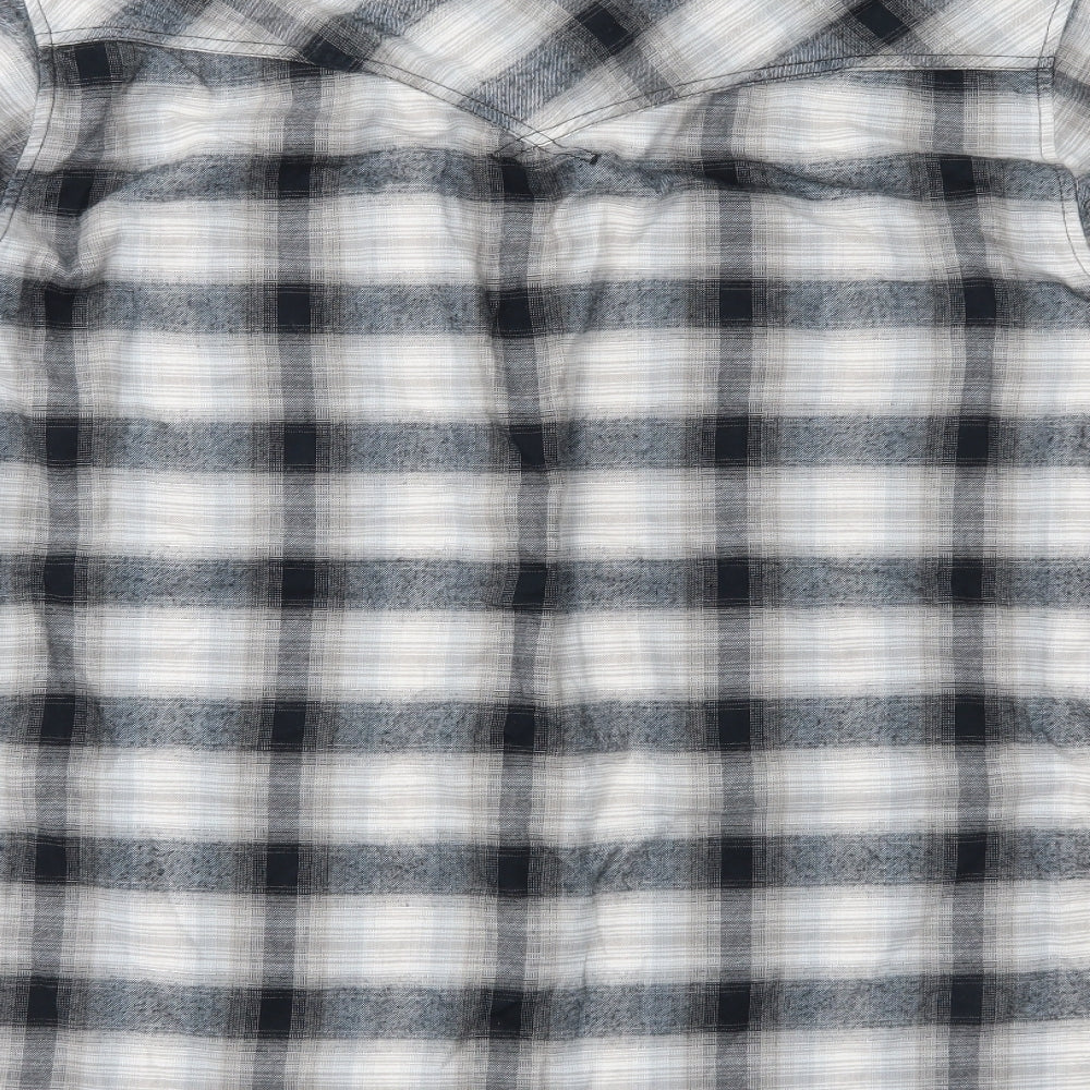 Levi's Mens Blue Check   Button-Up Size L