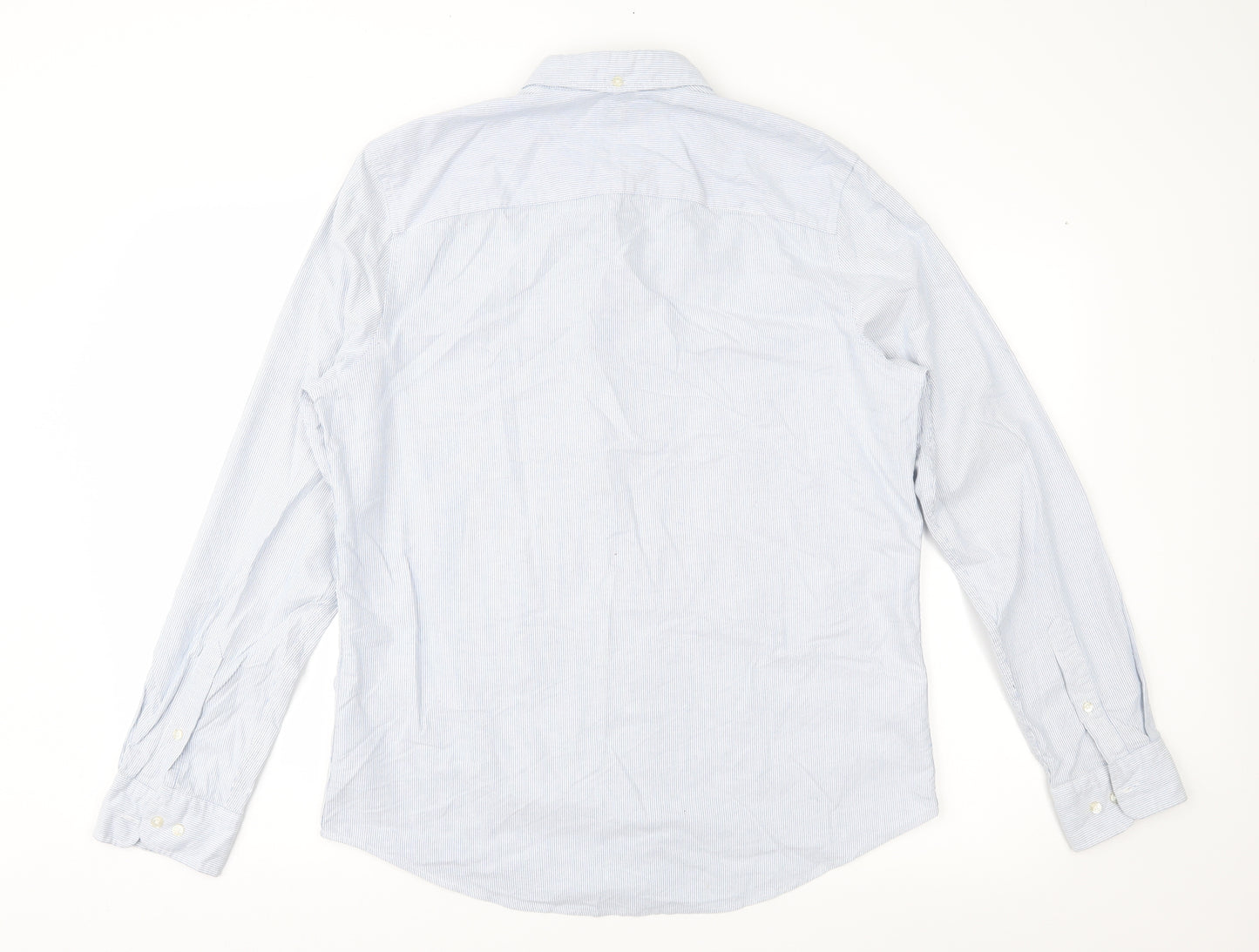 NEXT Mens Blue Striped   Button-Up Size M