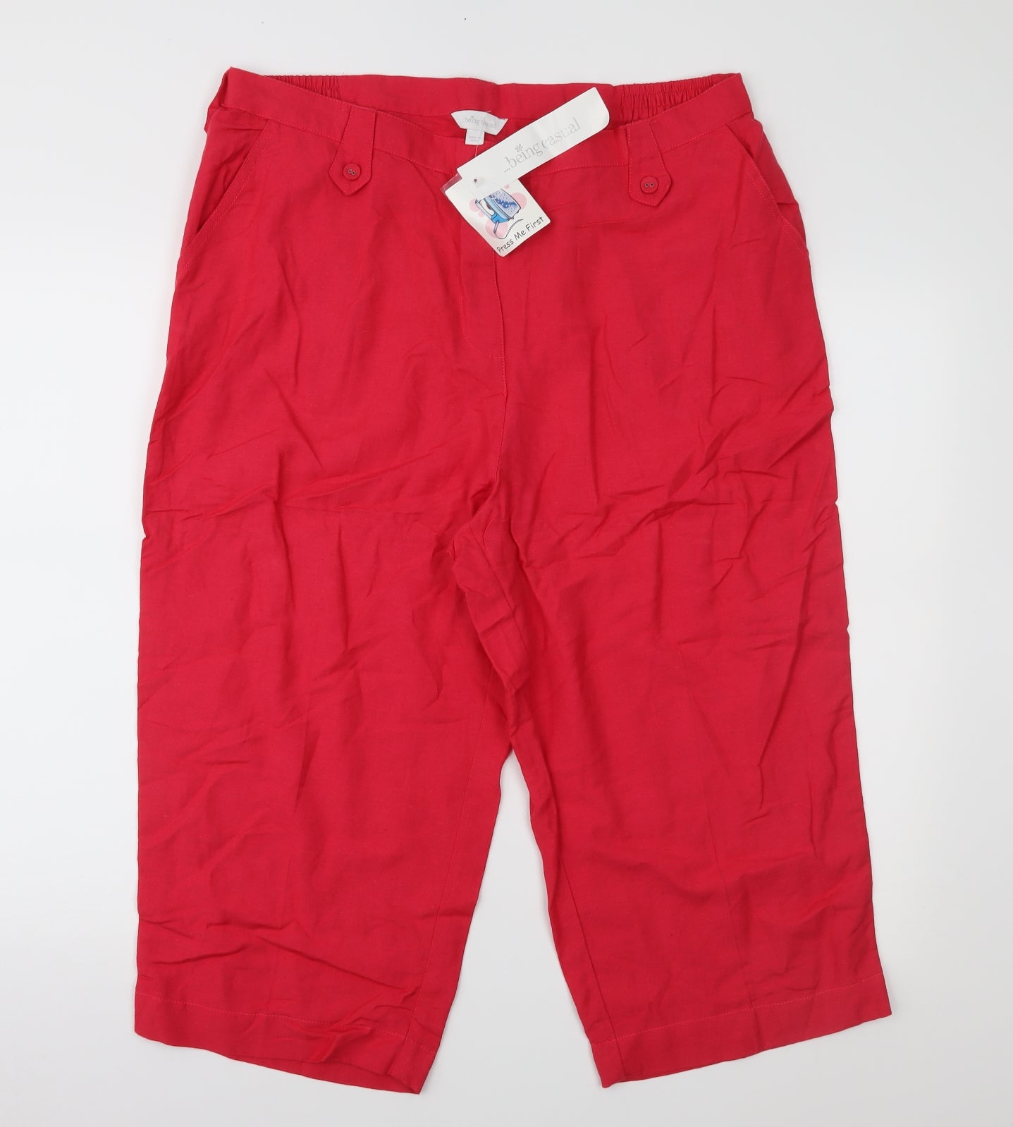 Being Casual Womens Pink   Chino Shorts Size 16