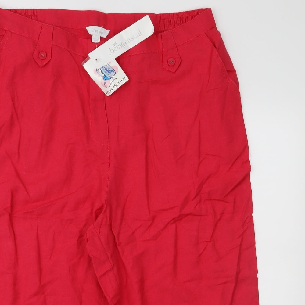 Being Casual Womens Pink   Chino Shorts Size 16
