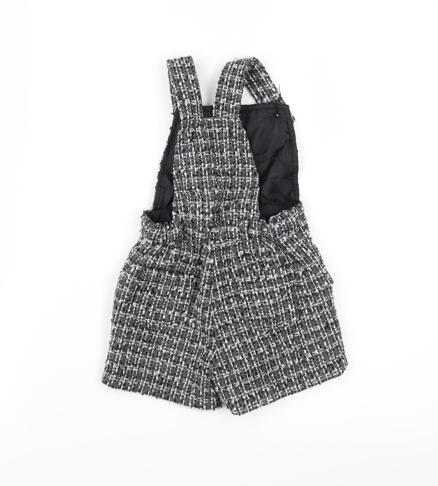 George Girls Grey Check  Shorts One-Piece Size 9-12 Months