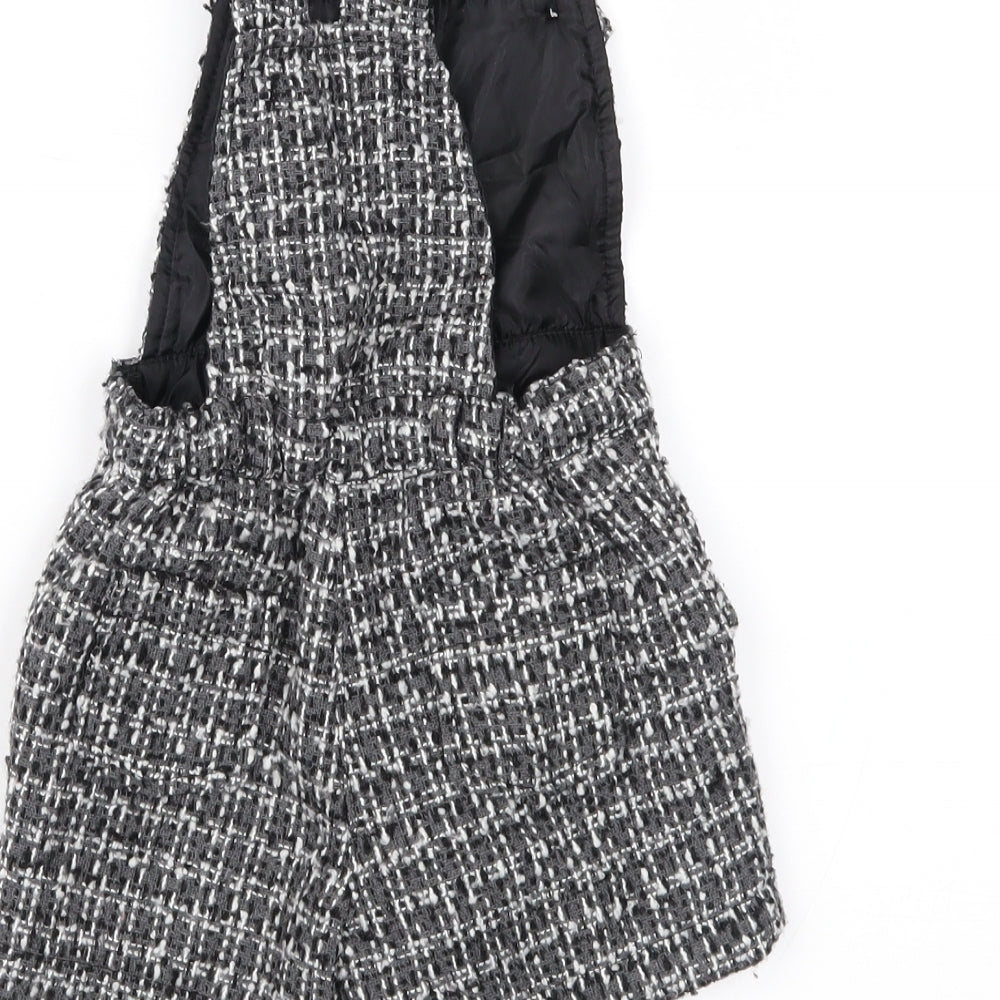 George Girls Grey Check  Shorts One-Piece Size 9-12 Months