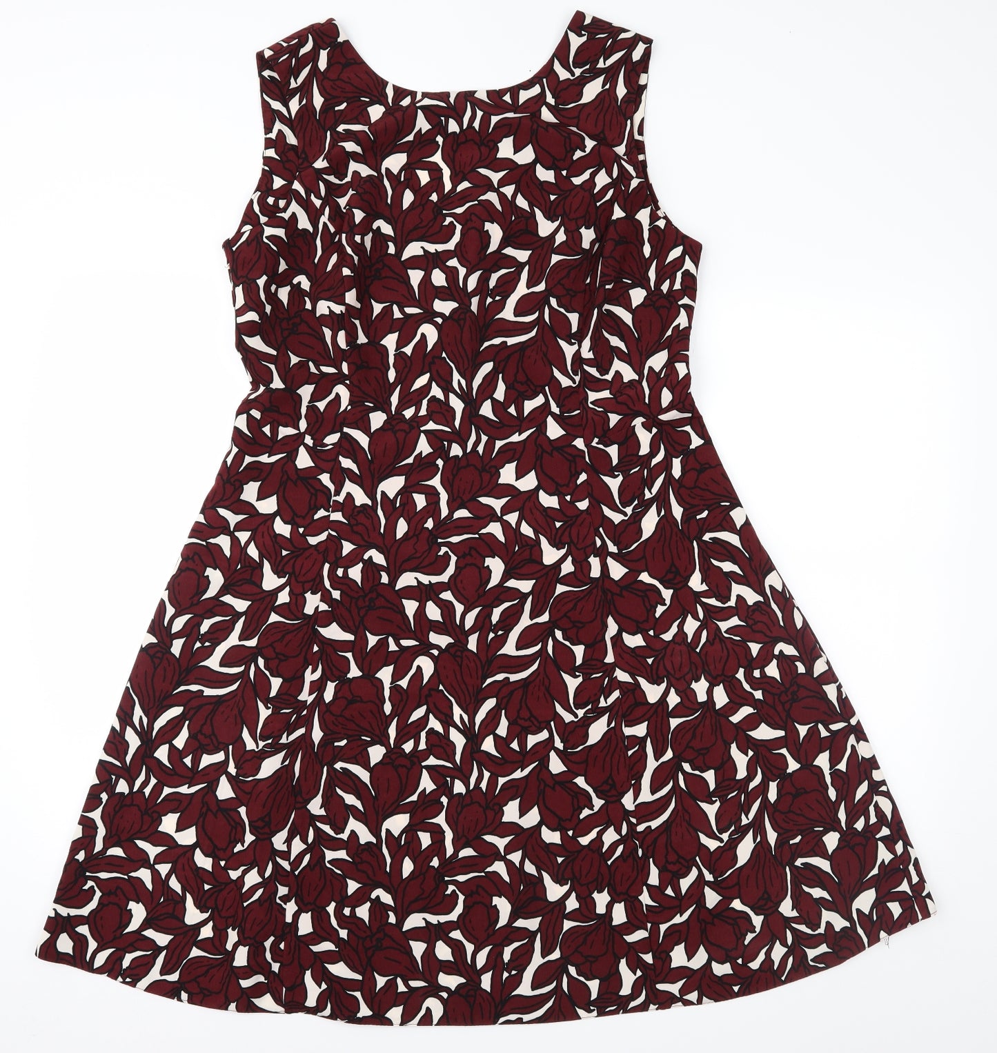 Dorothy Perkins Womens Red Floral  A-Line  Size 14