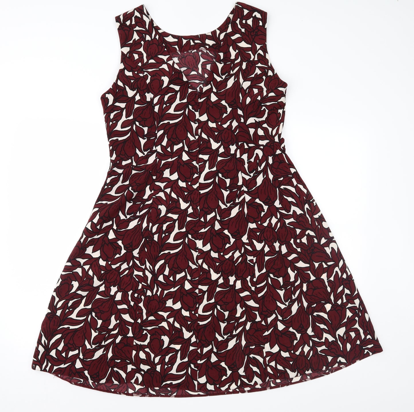 Dorothy Perkins Womens Red Floral  A-Line  Size 14