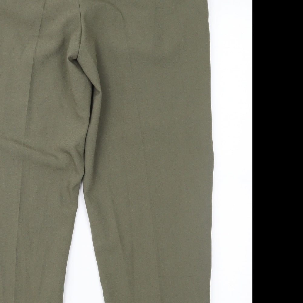 Oasis Womens Green   Cropped Trousers Size 12 L25 in