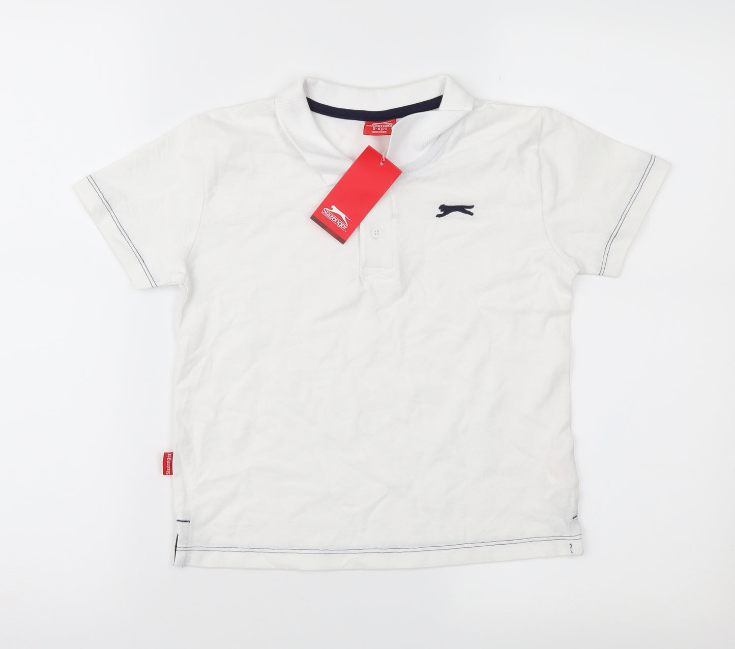 Slazenger Boys White   Basic Polo Size 5-6 Years