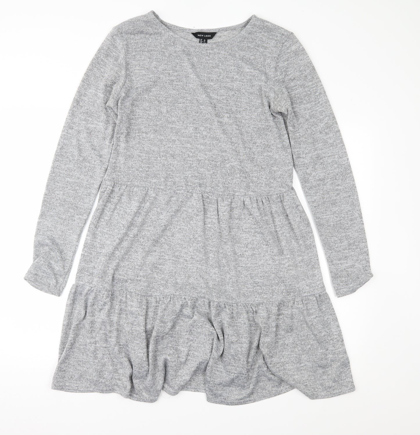 New Look Womens Grey  Jersey Fit & Flare  Size 10
