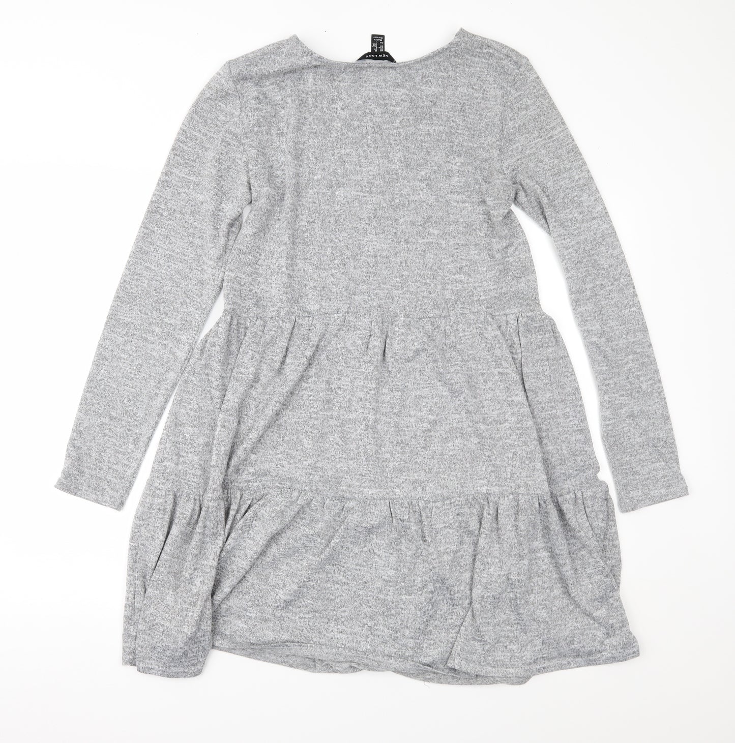 New Look Womens Grey  Jersey Fit & Flare  Size 10