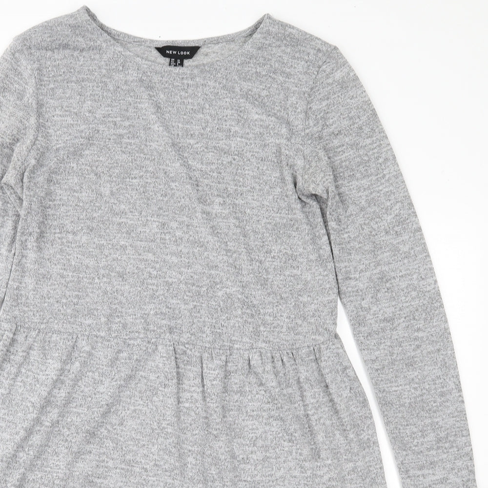 New Look Womens Grey  Jersey Fit & Flare  Size 10