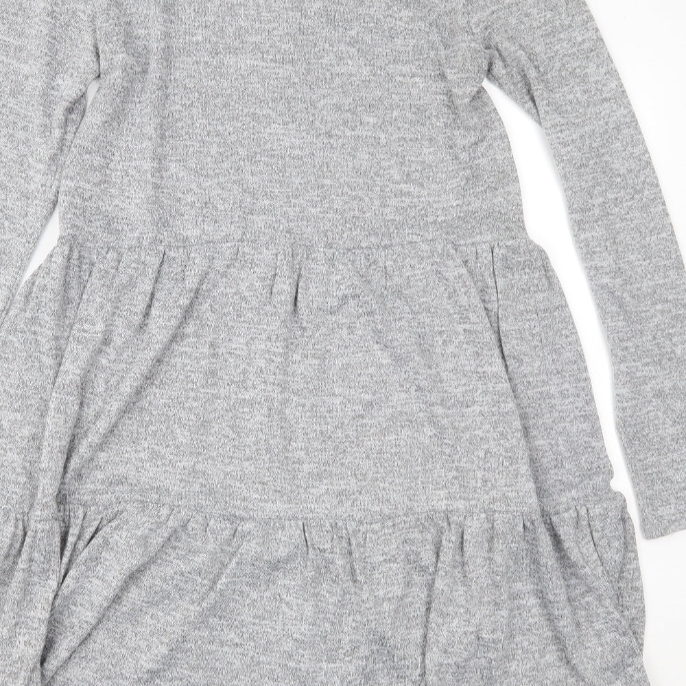 New Look Womens Grey  Jersey Fit & Flare  Size 10