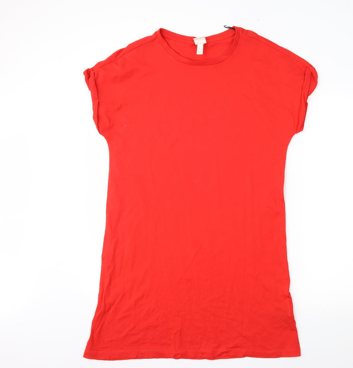 H&M Womens Red   T-Shirt Dress  Size S