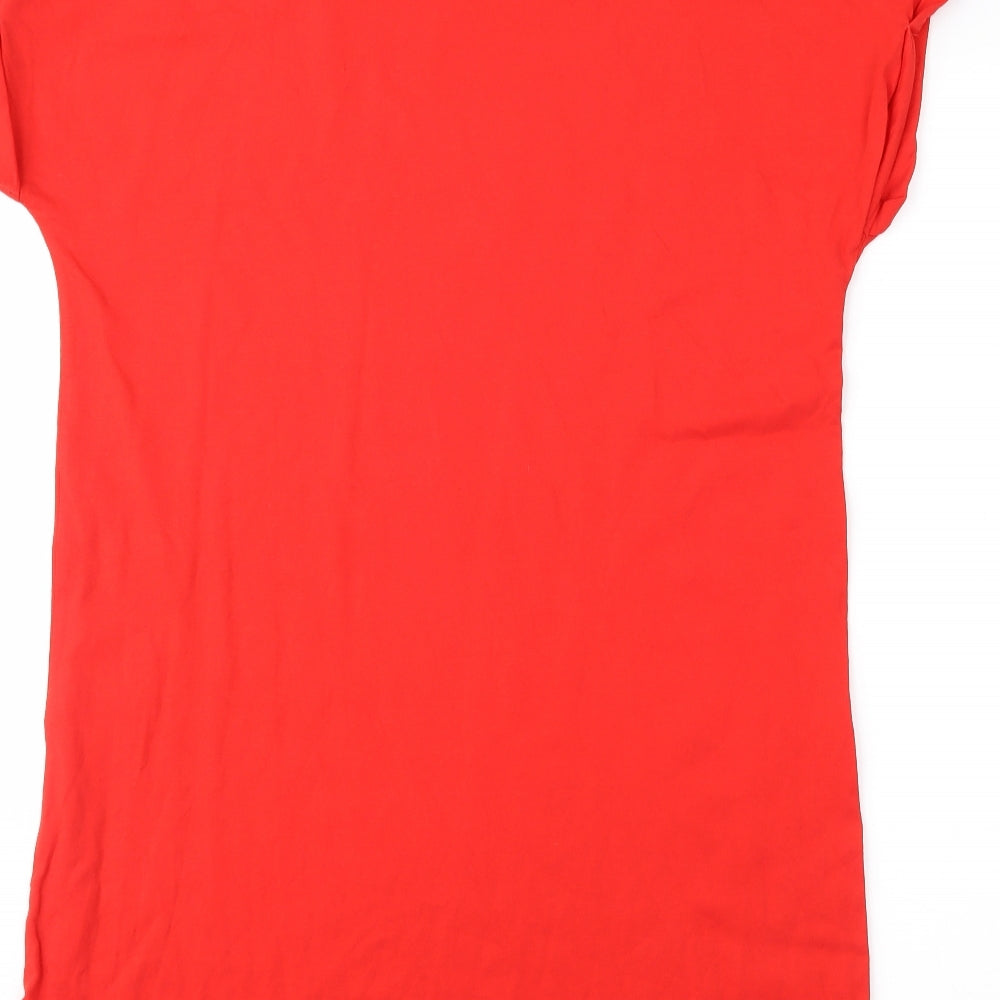 H&M Womens Red   T-Shirt Dress  Size S