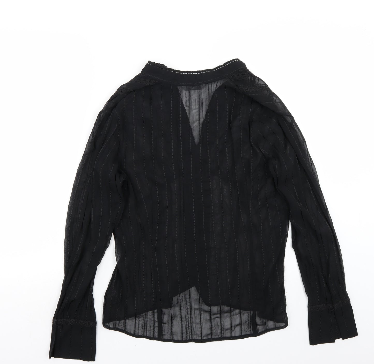Marks and Spencer Womens Black   Basic Button-Up Size 16