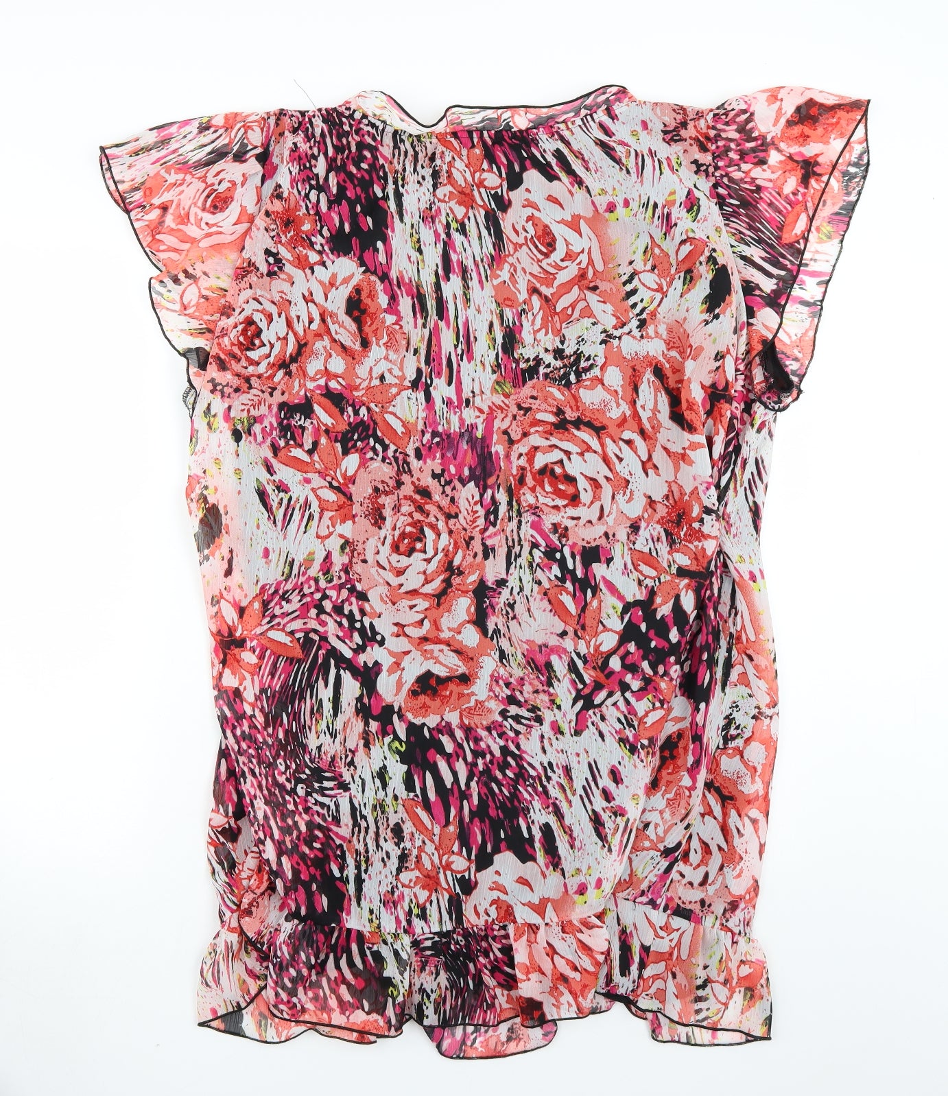 Cruz Womens Pink Floral  Basic T-Shirt Size 26