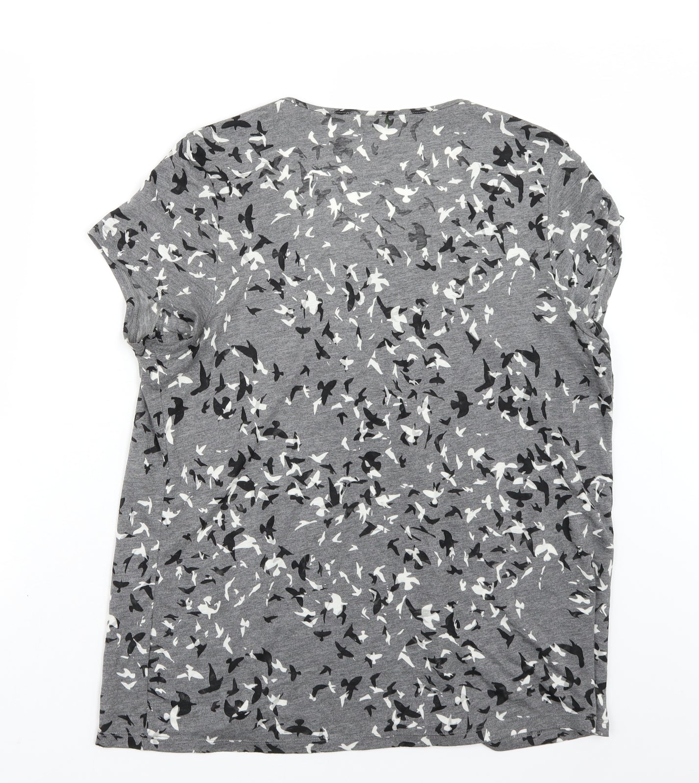 Marks and Spencer Womens Grey   Basic T-Shirt Size 18