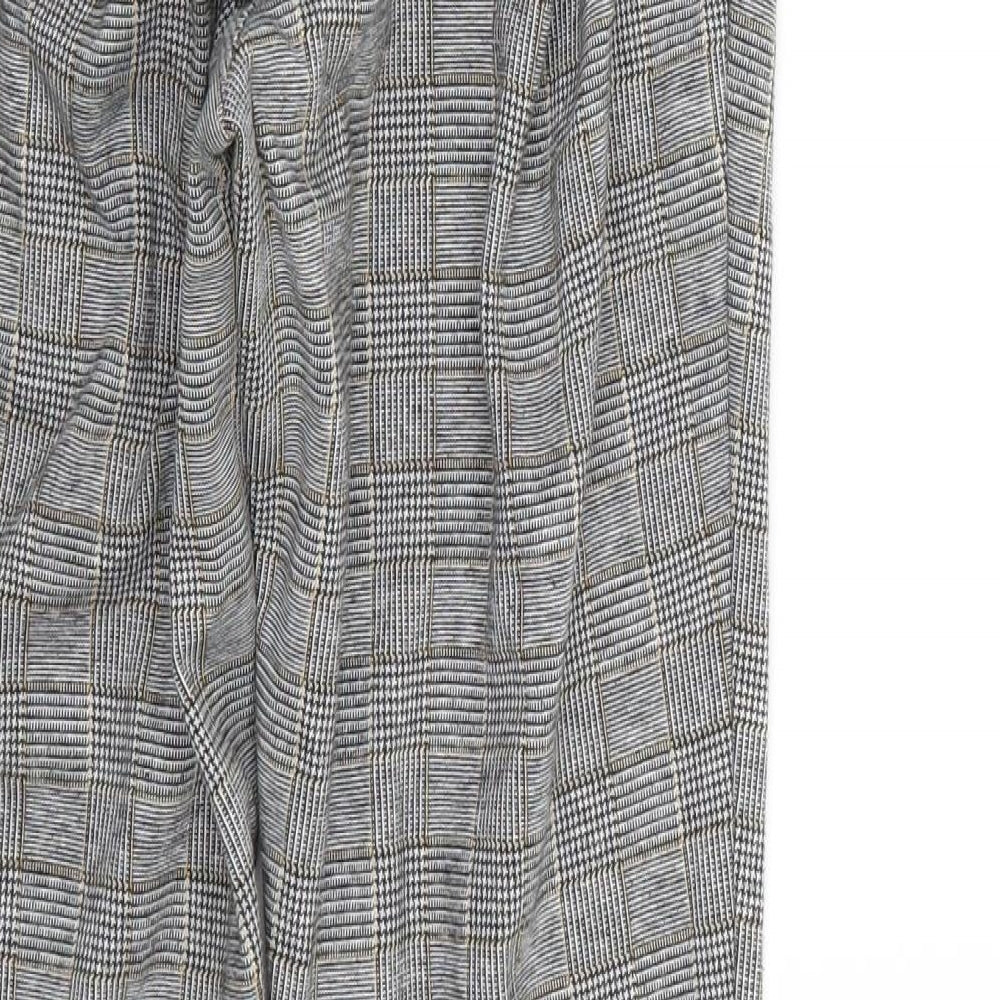 ESMARA Womens Grey Check  Trousers  Size 8 L29 in