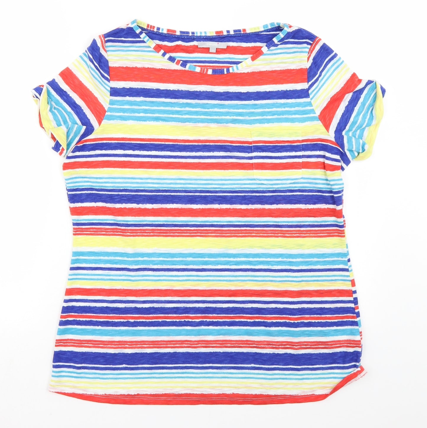 Per Una Womens Multicoloured Striped  Basic T-Shirt Size 18