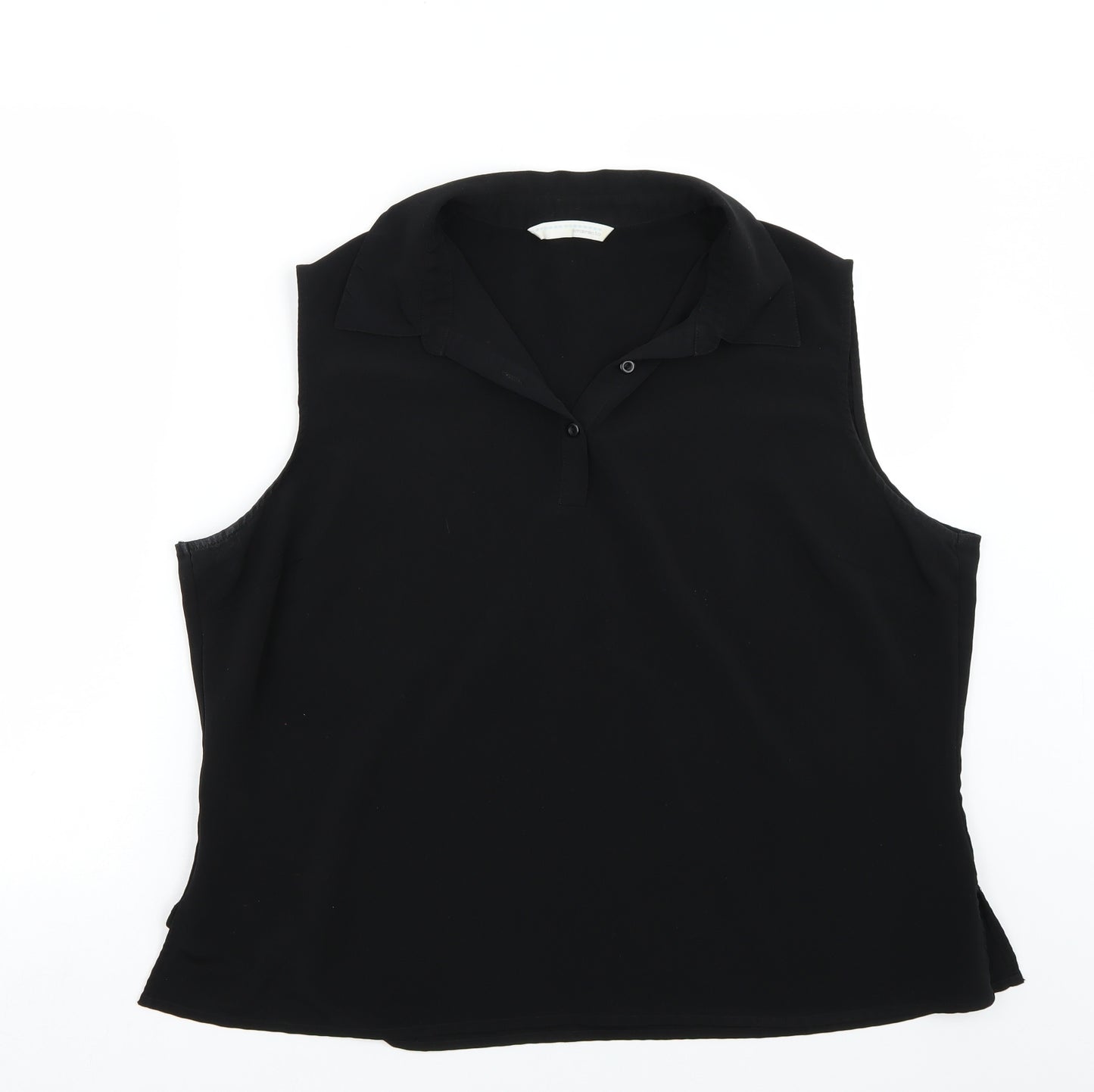 AMARANTO Womens Black   Basic T-Shirt Size 22