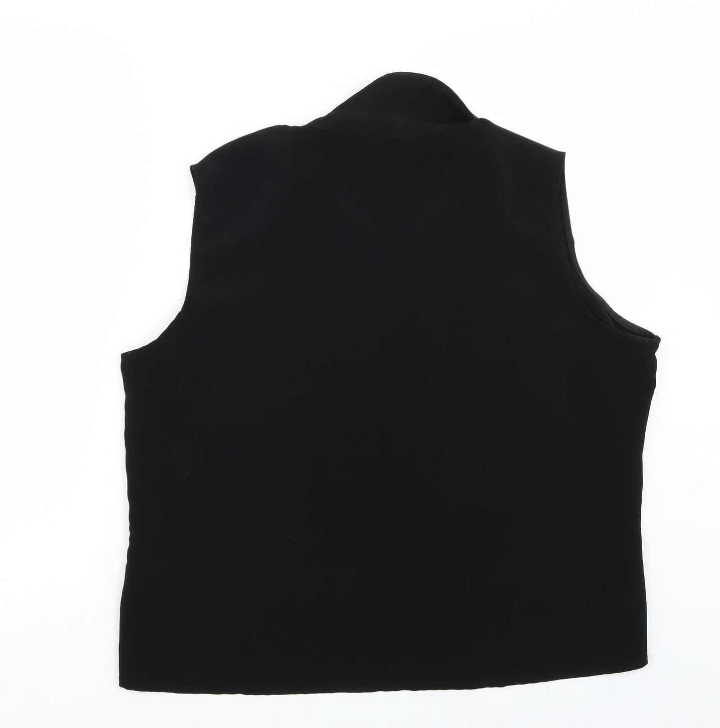 AMARANTO Womens Black   Basic T-Shirt Size 22