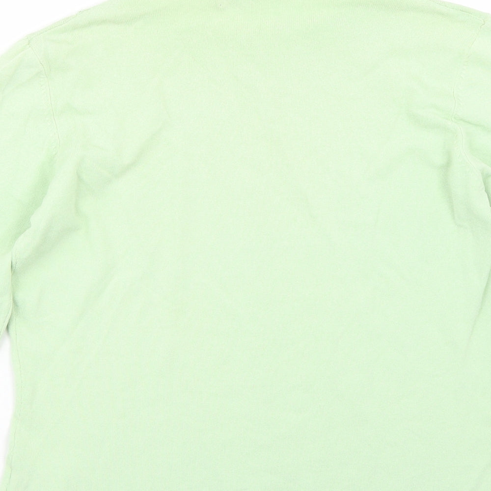 Karen Scott Womens Green   Basic T-Shirt Size S