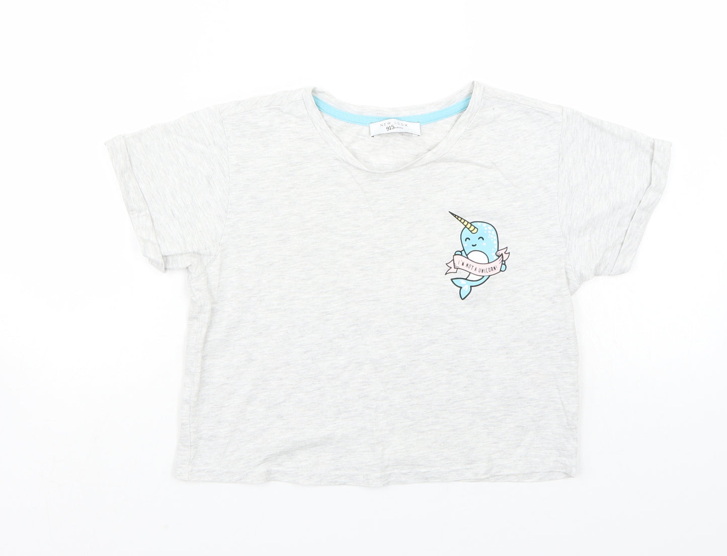 Newlook Girls Grey   Basic T-Shirt Size S