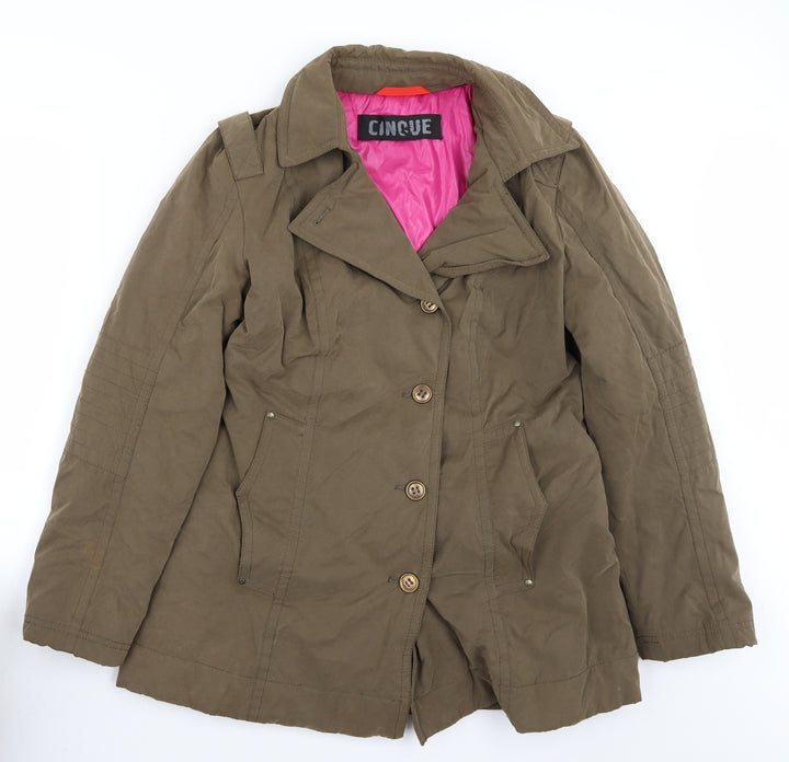 Cinoue Womens Brown Jacket Coat Size S
