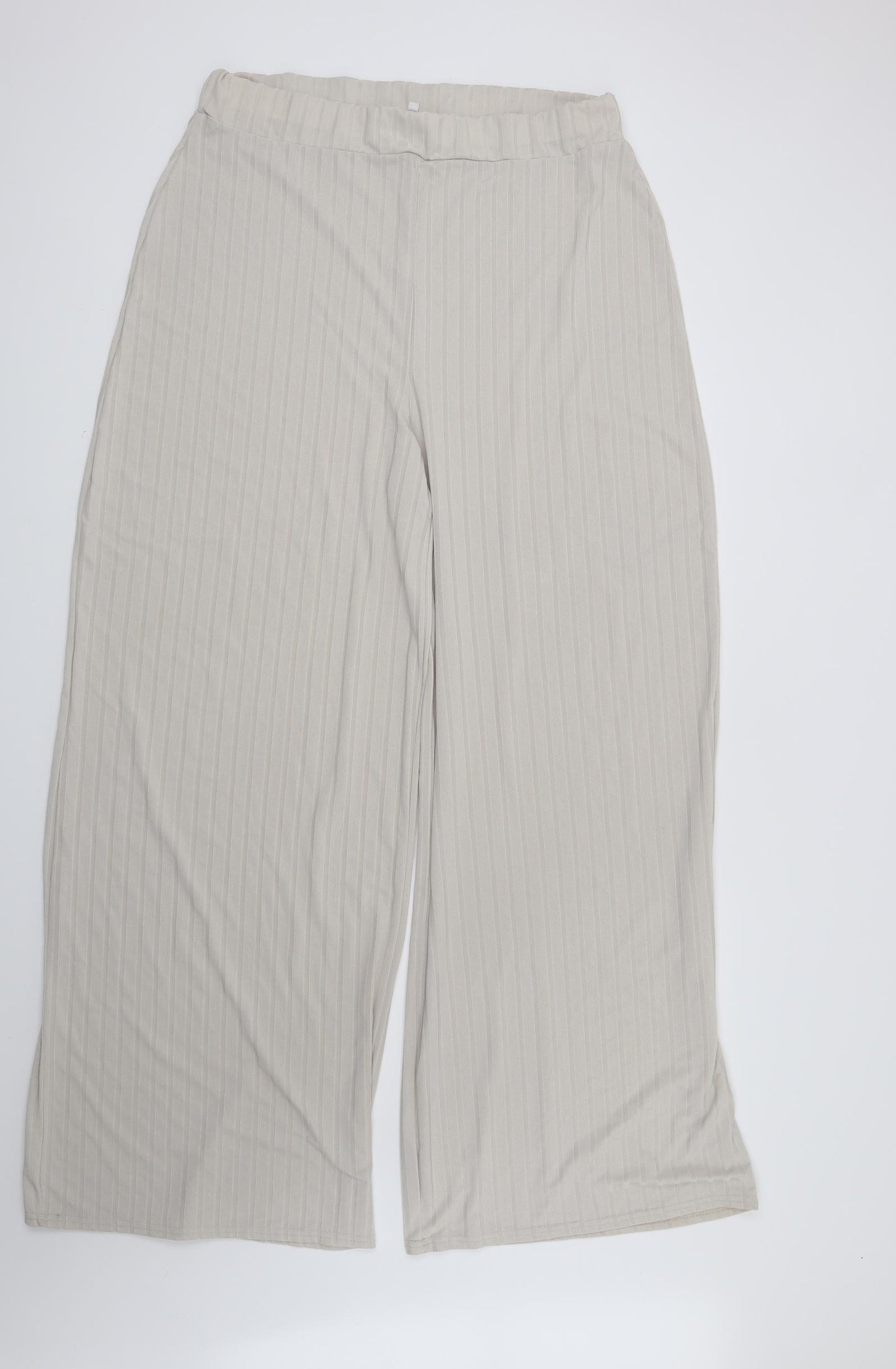 In the Style Womens Beige Striped  Trousers  Size 20 L34 in
