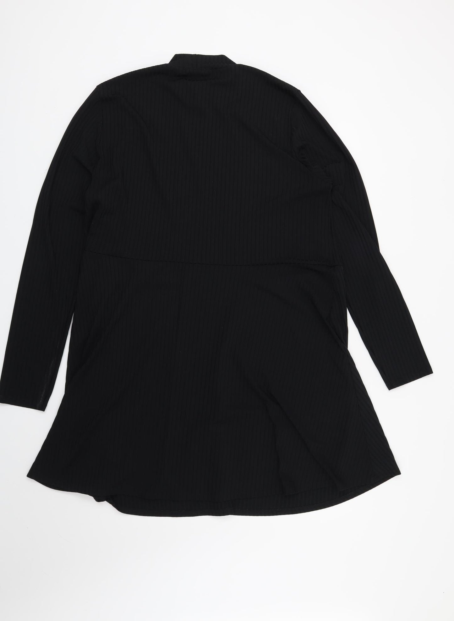 Boohoo Womens Black Striped  Fit & Flare  Size 22