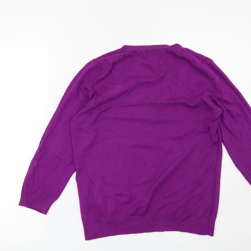 Marks and Spencer Womens Purple   Pullover Jumper Size 14