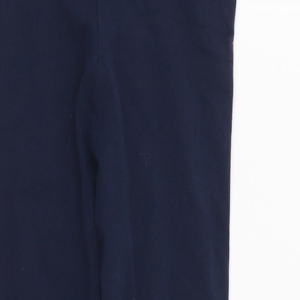 NEXT Girls Blue Striped  Capri Trousers Size 7 Years