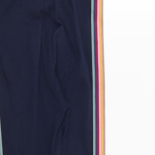 NEXT Girls Blue Striped  Capri Trousers Size 7 Years