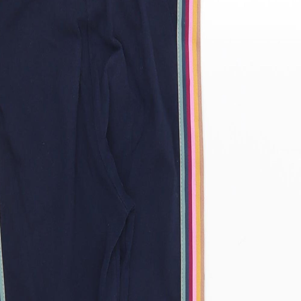 NEXT Girls Blue Striped  Capri Trousers Size 7 Years