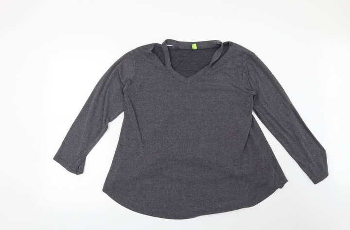 Preworn Womens Grey   Pullover Sweatshirt Size L