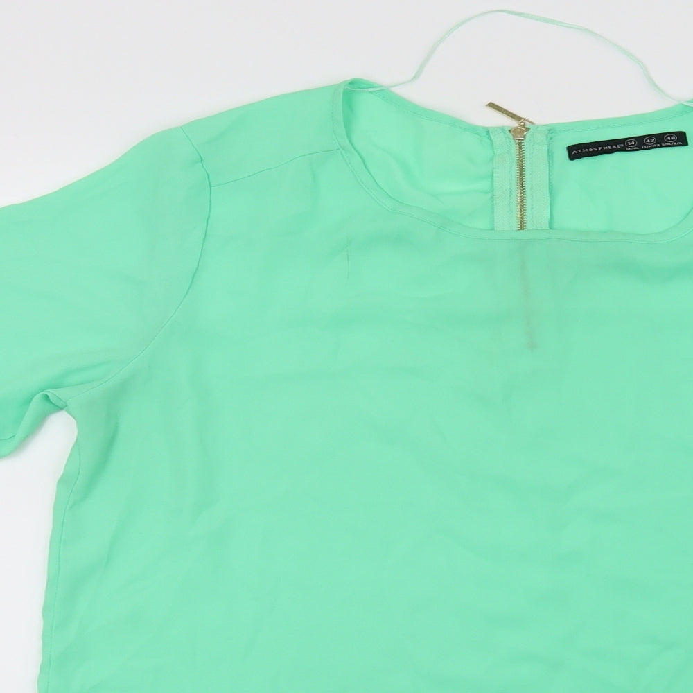 Atmosphere Womens Green   Basic Blouse Size 14