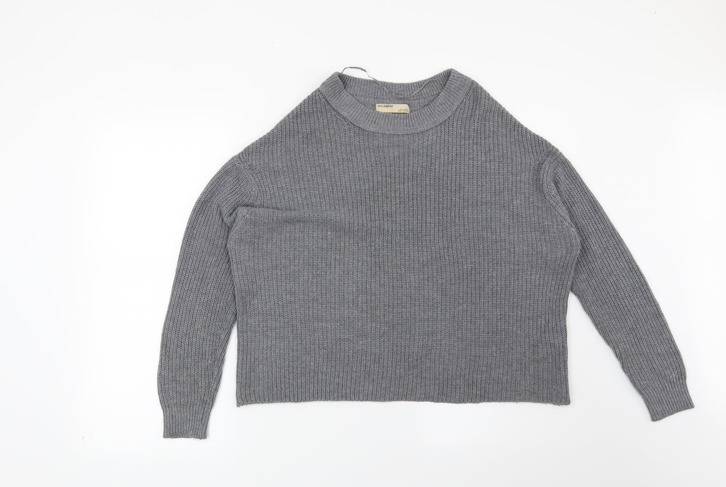 Pull&Bear Womens Grey   Pullover Jumper Size S