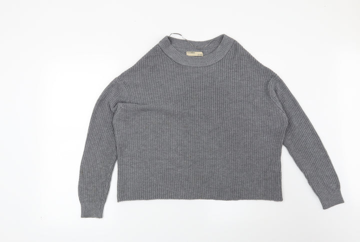 Pull&Bear Womens Grey   Pullover Jumper Size S