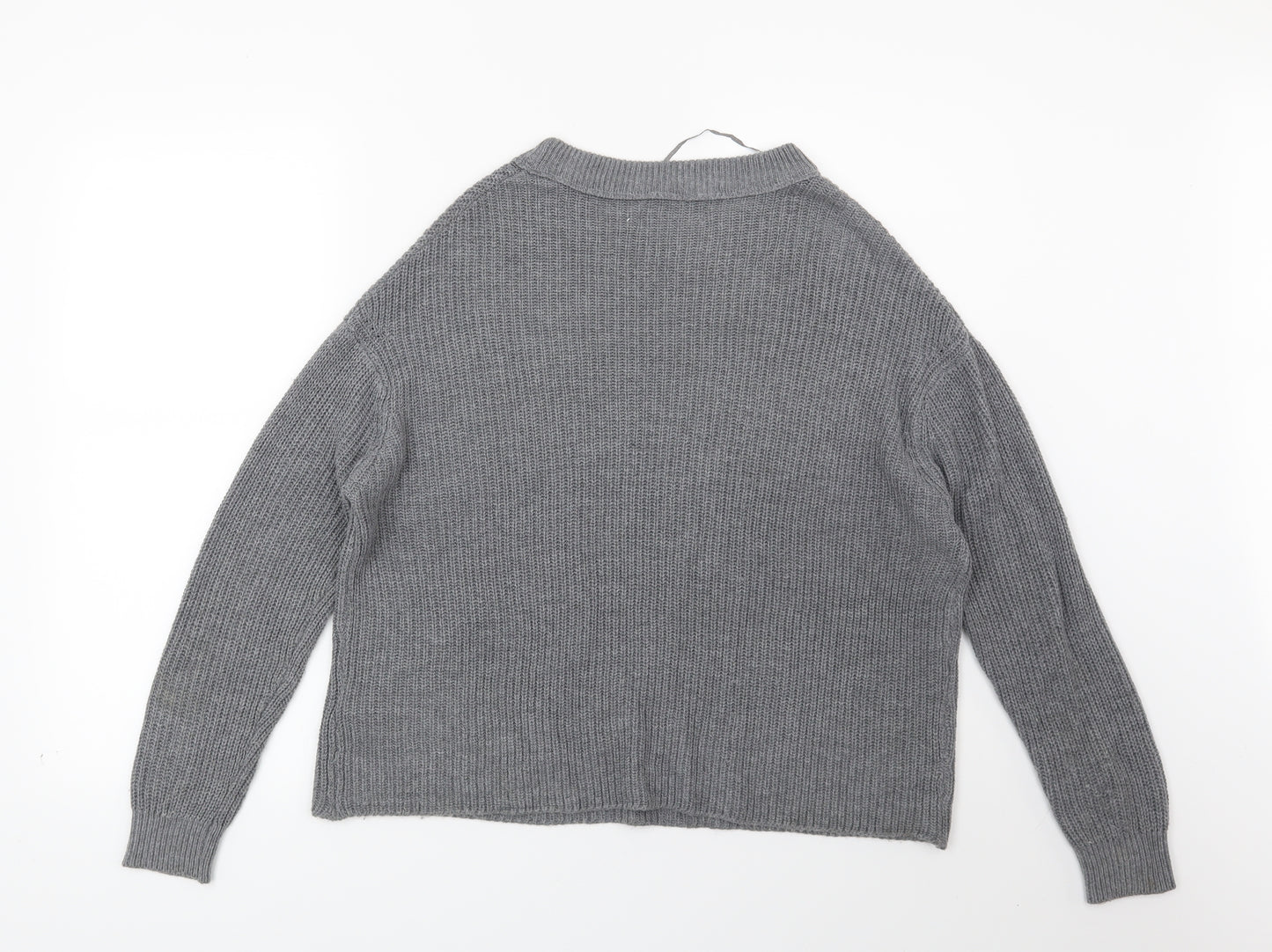 Pull&Bear Womens Grey   Pullover Jumper Size S