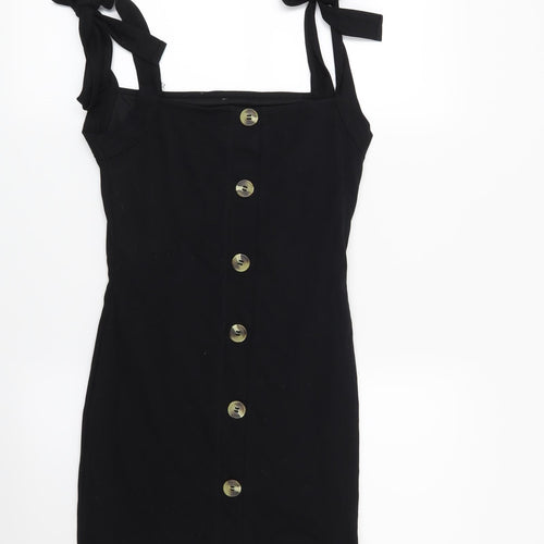 PRETTYLITTLETHING Womens Black   Bodycon  Size 4