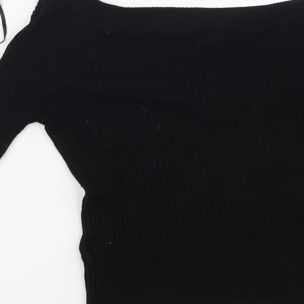 H&M Womens Black   Pullover Jumper Size M