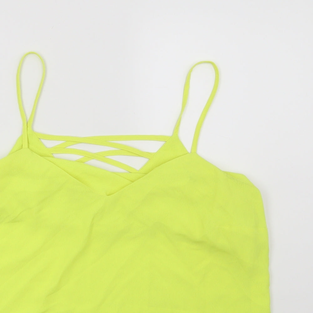 New Look Womens Yellow   Basic Blouse Size 8