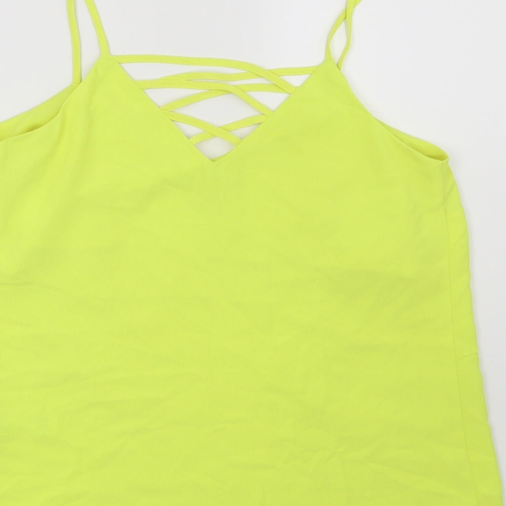 New Look Womens Yellow   Basic Blouse Size 8