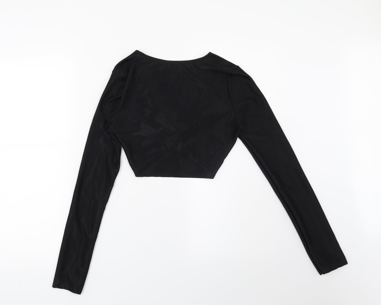 PRETTYLITTLETHING Womens Black   Basic Blouse Size 8