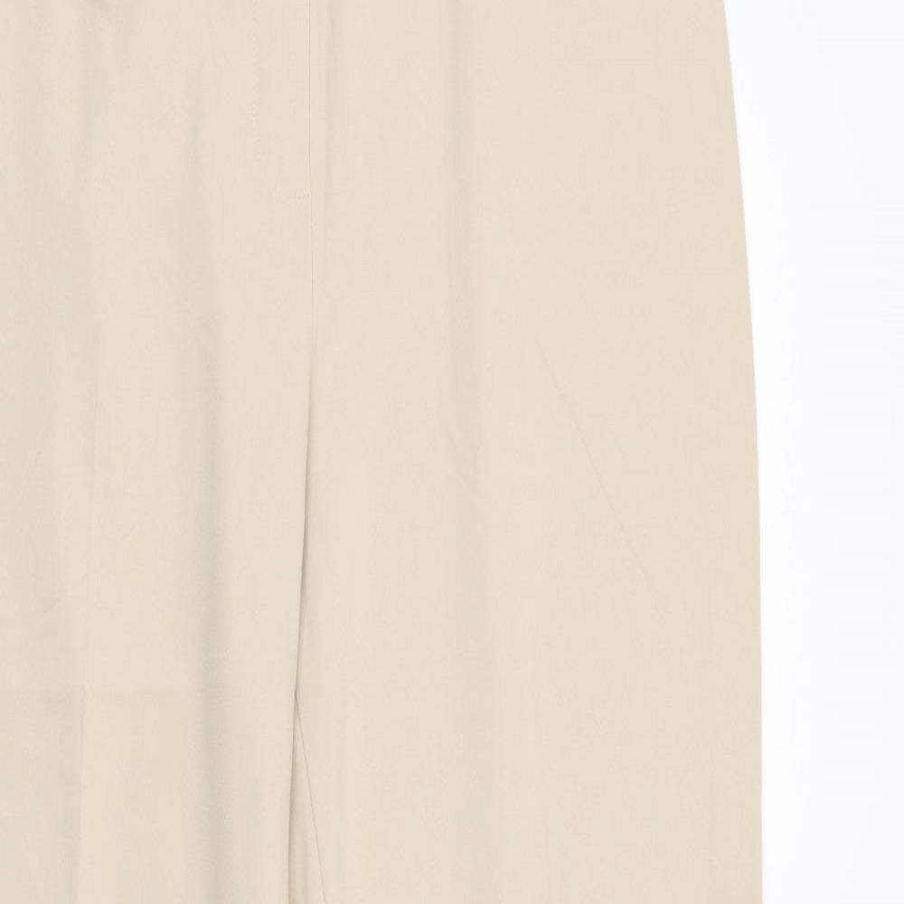 Marks and Spencer Womens Beige   Trousers  Size 14 L29 in