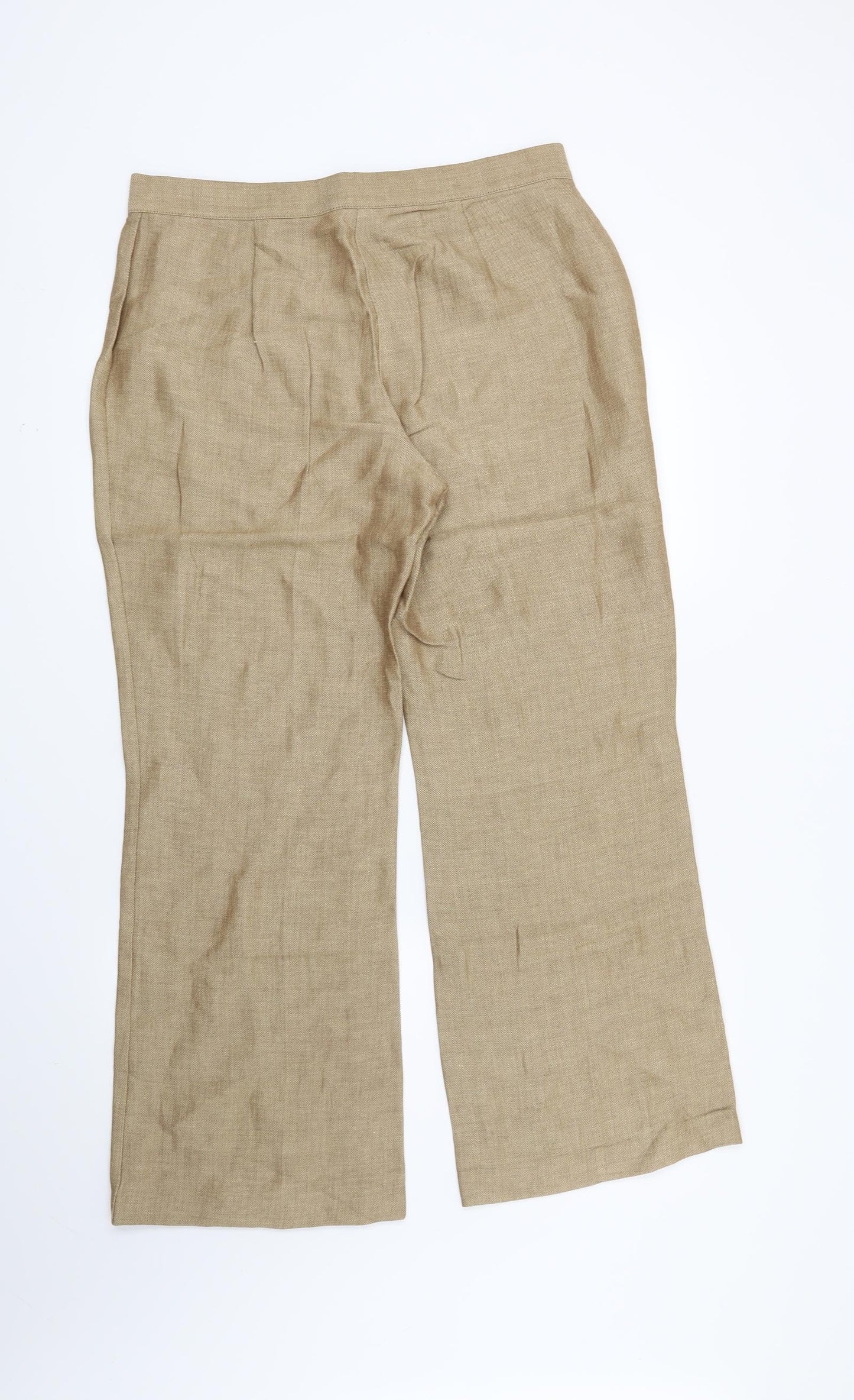 Marks and Spencer Womens Brown   Trousers  Size 14 L28 in