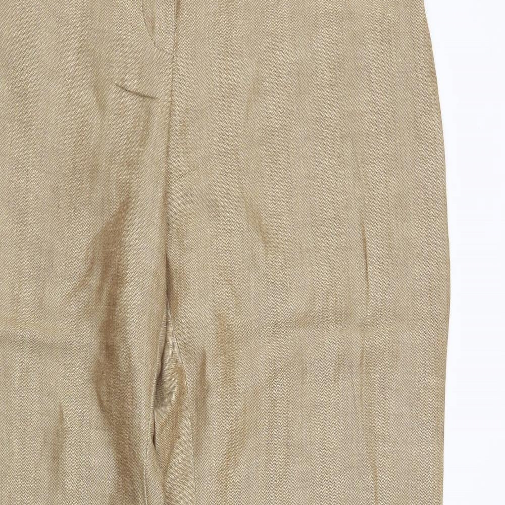 Marks and Spencer Womens Brown   Trousers  Size 14 L28 in
