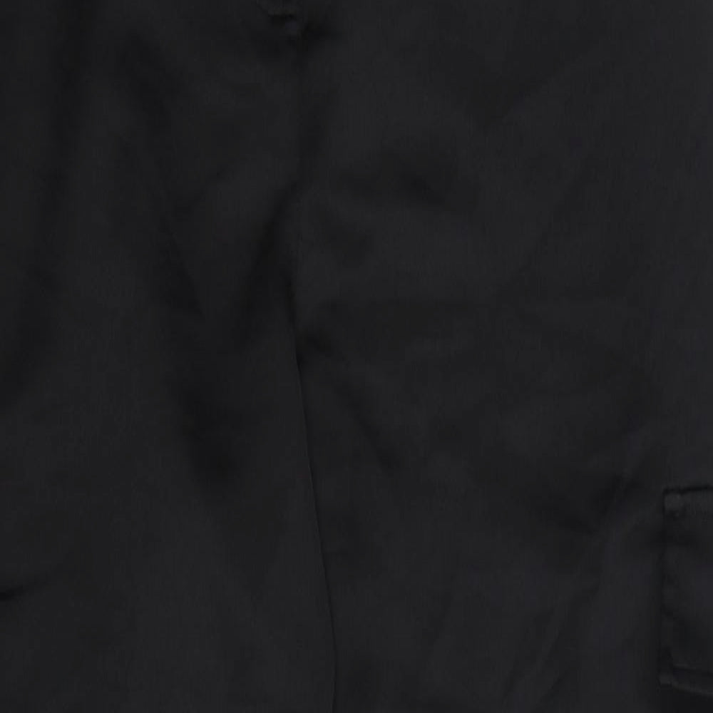 NEXT Womens Black   Cargo Trousers Size 16 L28 in