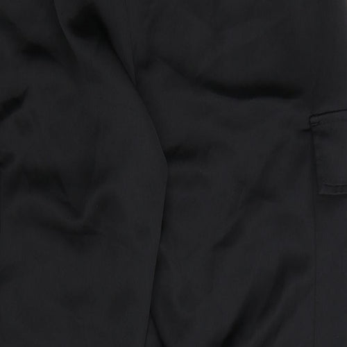 NEXT Womens Black   Cargo Trousers Size 16 L28 in