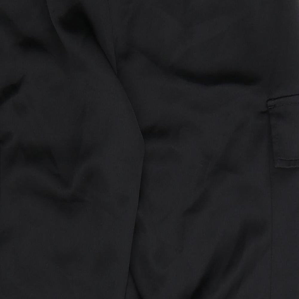 NEXT Womens Black   Cargo Trousers Size 16 L28 in