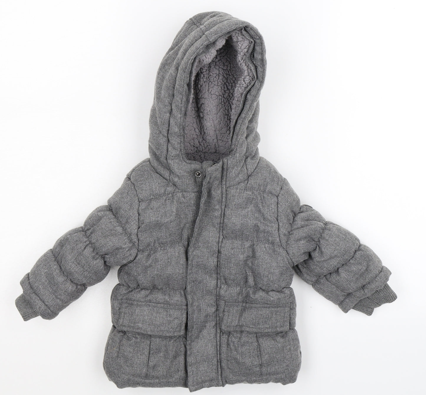 Babaluno Baby Grey   Jacket Coat Size 6-9 Months